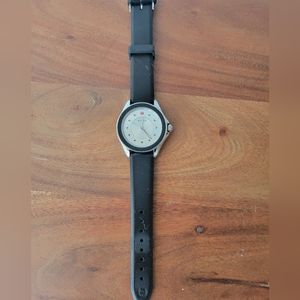 Michele Cape Topaz Black Silver Watch